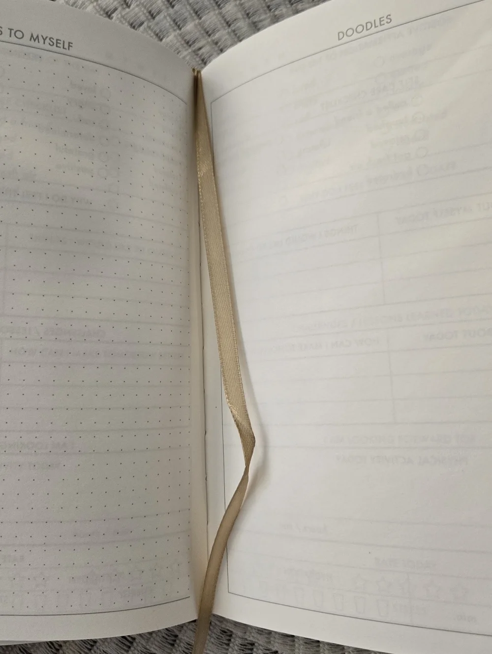 Caliber Wellness Journal - Be Kind To Yourself With Satin Ribbon Marker